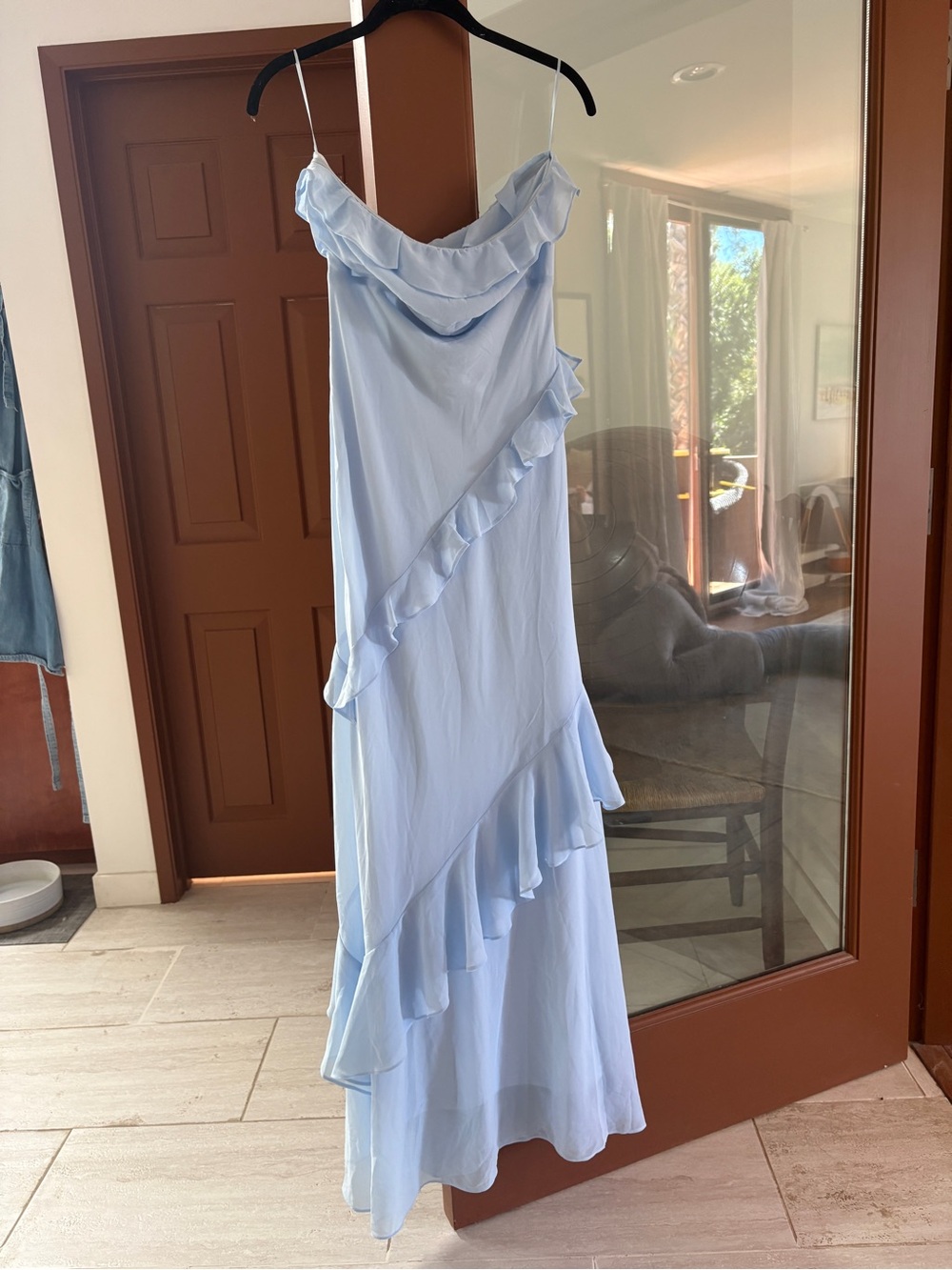 Isabelle’s Cabinet Strapless Light Blue Ruffle Dress - Tags ON